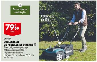 Einhell collecteur de feuilles et d’herbe