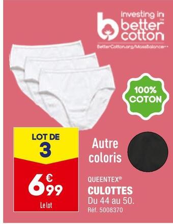 ALDI Queentex culottes offre