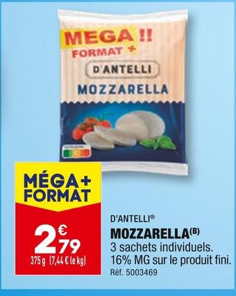 ALDI D’antelli mozzarella offre