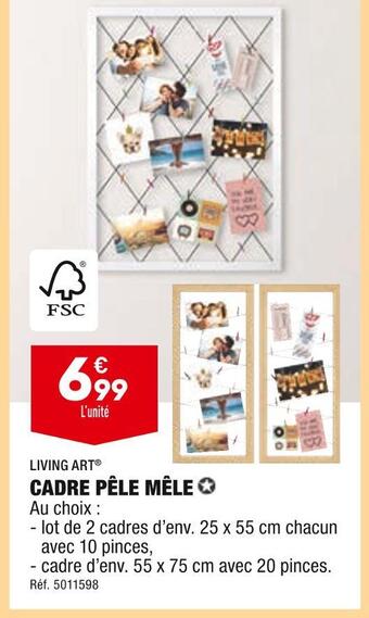 ALDI Living art cadre pêle mêle offre