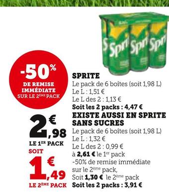 Hyper U Sprite sprite offre