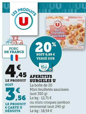 Hyper U U aperitifs surgeles offre