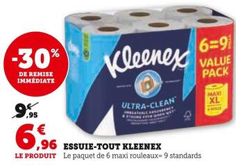 Hyper U Kleenex essuie-tout offre