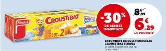 Hyper U Findus batonnets de colin surgeles croustibat offre