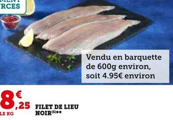 Hyper U Filet de lieu noir offre