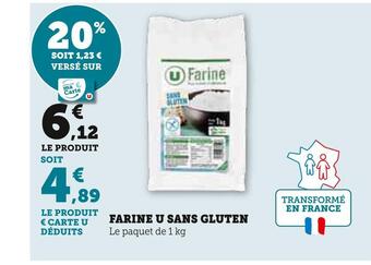 Hyper U U farine sans gluten offre