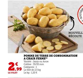 Hyper U Pomme de terre de consommation a chair ferme offre