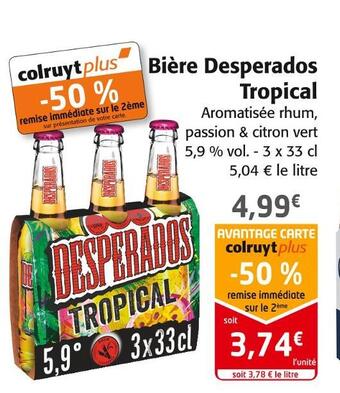 Colruyt Desperados bière tropical offre