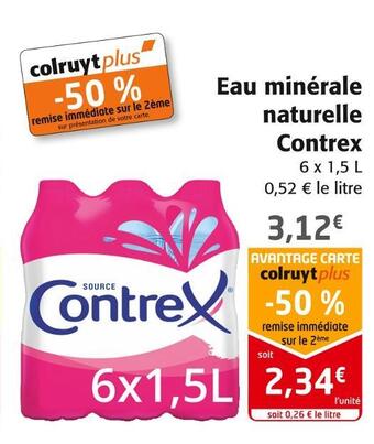 Contrex eau minérale naturelle