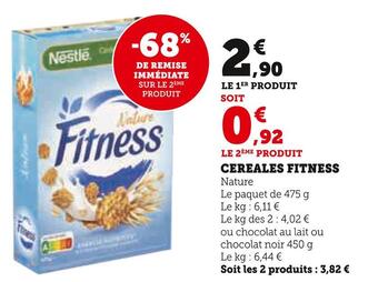 Hyper U Fitness cereales offre