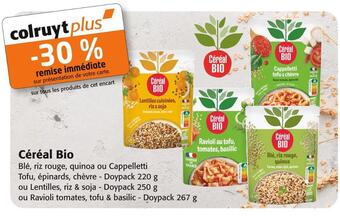 Colruyt Céréal bio -30% remise immédiate sur tous les produits de cet encart céréal bio offre