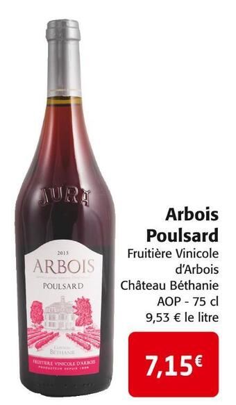 Colruyt Château béthanie arbois poulsard offre