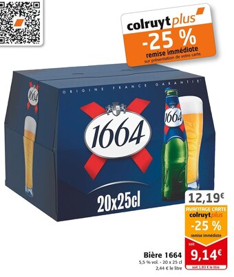 Colruyt 1664 bière offre