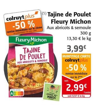 Colruyt Fleury michon tajine de poulet offre