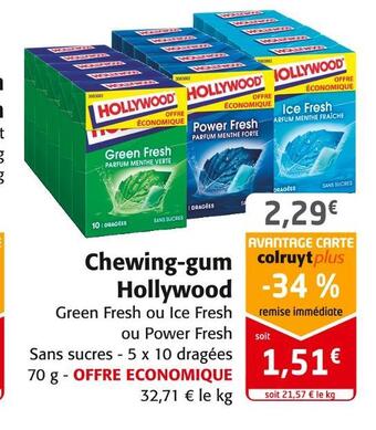 Colruyt Hollywood chewing-gum offre