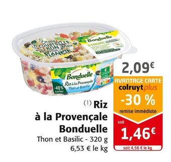 Colruyt Bonduelle riz à la provençale offre