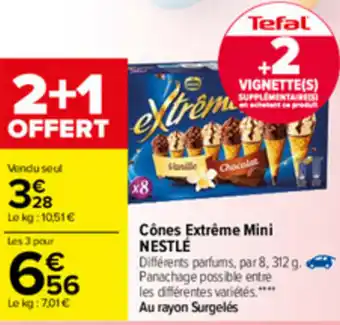 Carrefour Cônes Extrême Mini offre