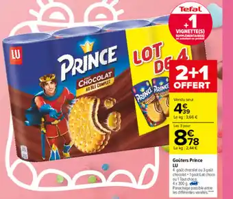 Carrefour Goûters Prince LU offre