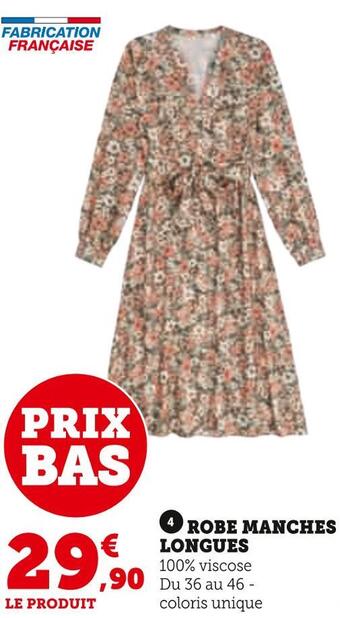 Super U Robe manches longues offre