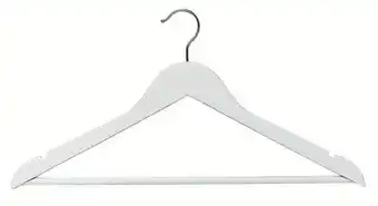 Mr Bricolage Lot de 3 cintres en bois blanc offre