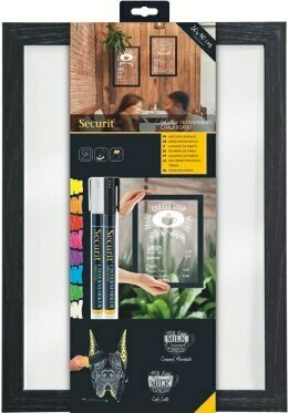 Ardoise murale transparente Woody 40 x 30 cm