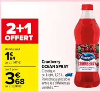 Carrefour Cranberry Ocean Spray offre