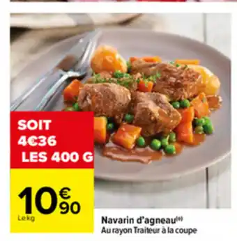 Carrefour Navarin d'agneau offre