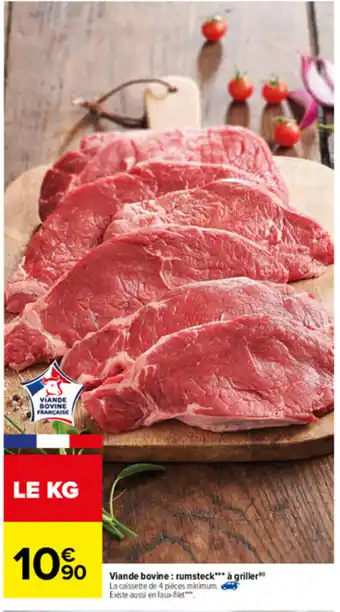 Carrefour Viande bovine rumsteck offre