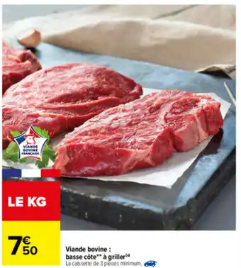 Carrefour Viande bovine basse côte offre