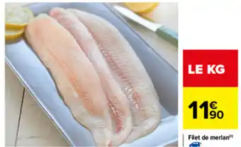 Carrefour Filet de merlan offre