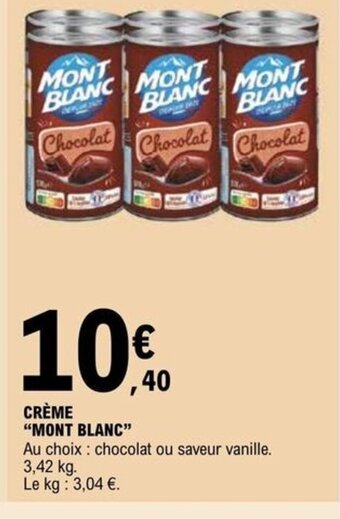 E.Leclerc CRÈME MONT BLANC offre