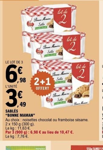 SABLÉS BONNE MAMAN