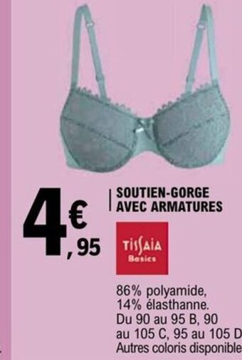 E.Leclerc SOUTIEN GORGE AVEC ARMATURES offre