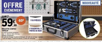 E.Leclerc MALLETTE À OUTILS APOLLO offre