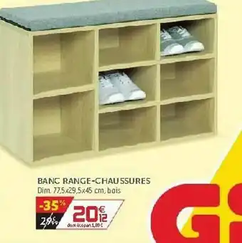 Gifi Banc Range-chaussures offre