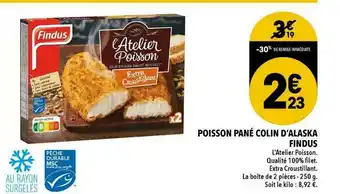 Supeco Poisson Pané Colin D'alaska Findus offre