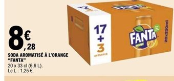 E.Leclerc SODA AROMATISÉ À L'ORANGE FANTA offre