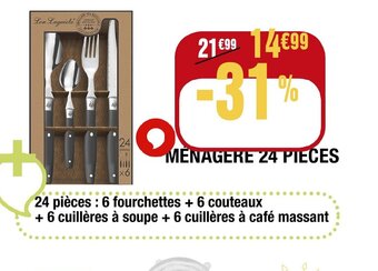 La Foir'Fouille MENAGERE 24 PIECES offre