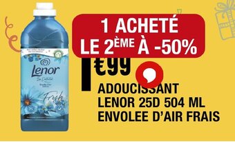 La Foir'Fouille ADOUCISSANT LENOR 25D 504 ML ENVOLEE D'AIR FRAIS offre
