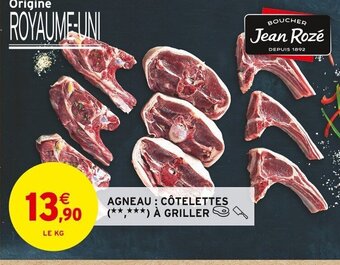 Intermarché AGNEAU: CÔTELETTES À GRILLER offre