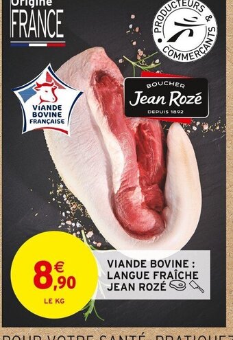 Intermarché VIANDE BOVINE LANGUE FRAÎCHE JEAN ROZÉ offre