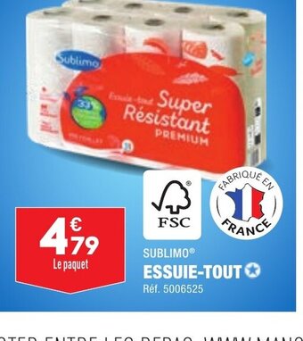 ALDI ESSUIE TOUT offre