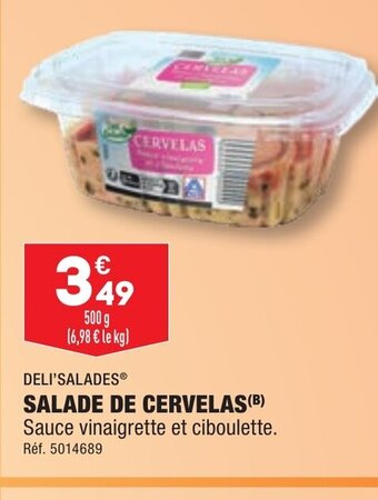 ALDI SALADE DE CERVELAS offre