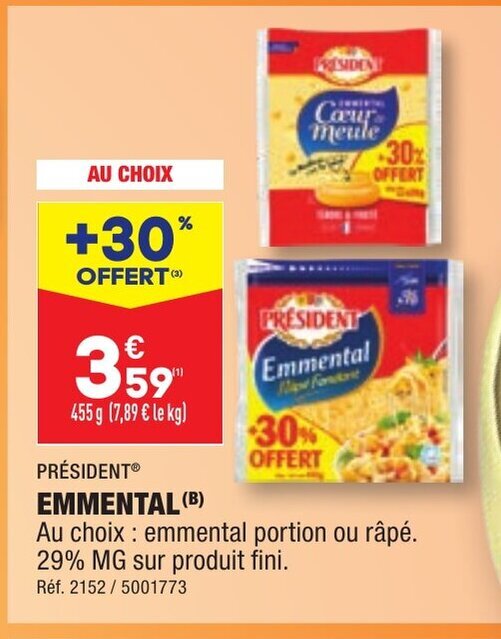 Promo EMMENTAL chez ALDI