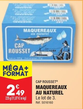 ALDI MAQUEREAUX au naturel offre