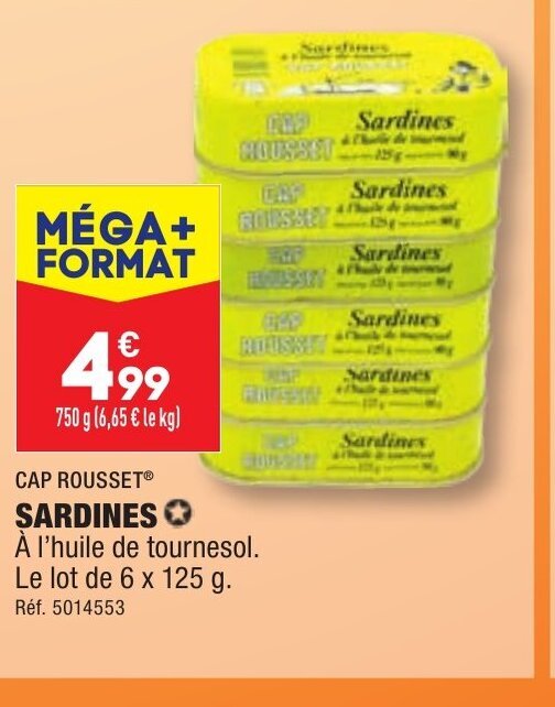 Promo SARDINES chez ALDI