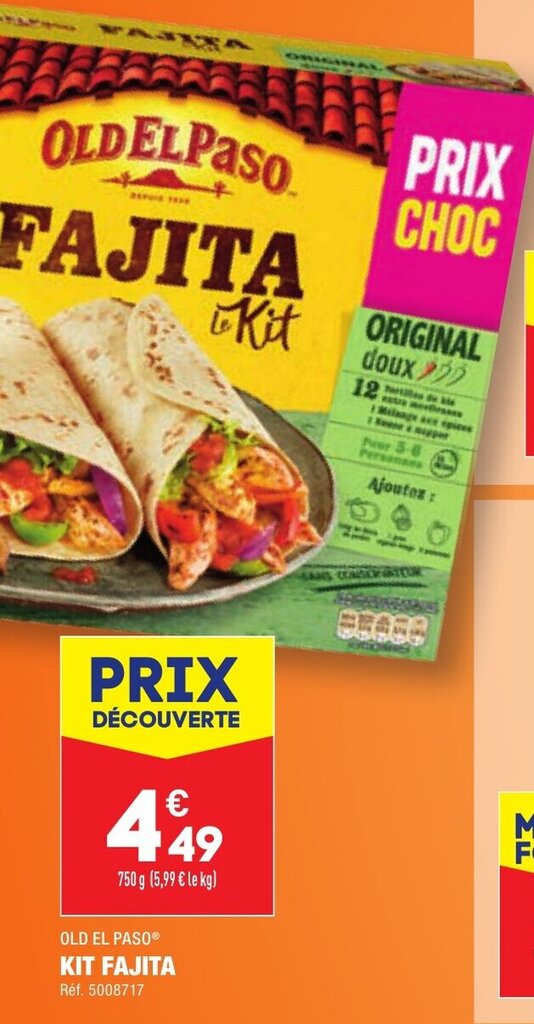Promo KIT FAJITA chez ALDI