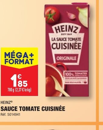 ALDI HEINZ SAUCE TOMATE CUISINÉE offre
