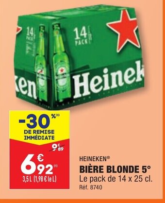 ALDI BIÈRE BLONDE 5 offre