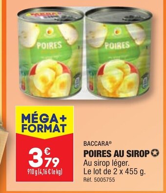 ALDI POIRES AU SIROP offre